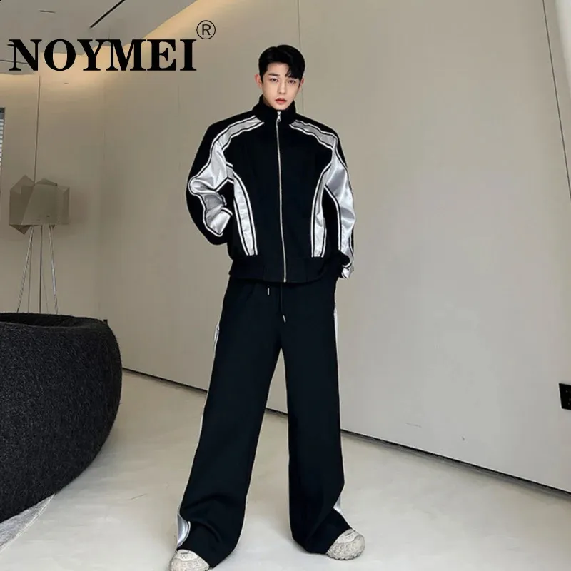 NOYMEI Men's Sport Tracksuit Acrylic Spring/Autumn Set Loose Pants