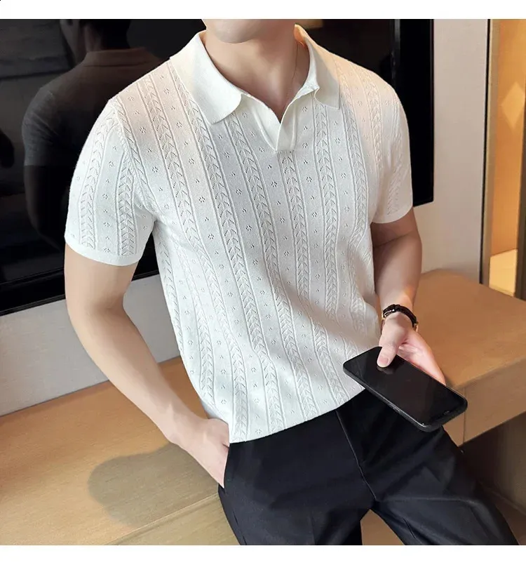 トップス soerte MULTI COLLAR JACQUARD KNIT POLO MULTI COLLAR JACQUARD KNIT POLO/マルチカラージャガード