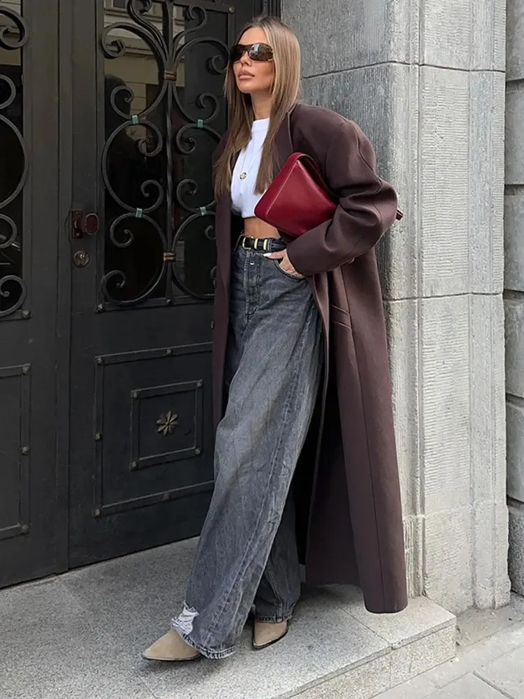 DHgate.com:Elegant Womens Double Collar Wool Coat - Long DHgate.com:Elegant Womens Double Collar Wool Coat - Long