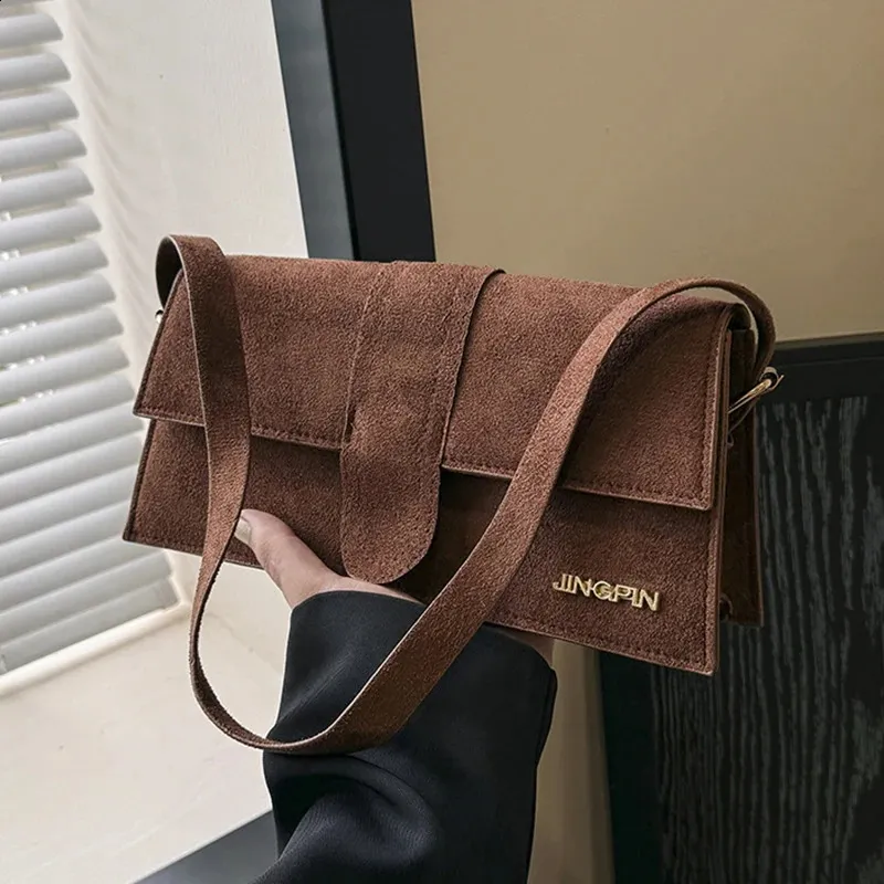 Faux suede crossbody bag sale