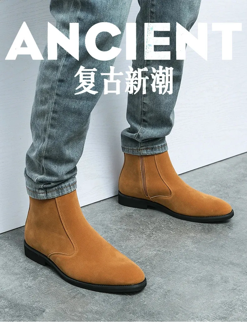 Premium Suede Chelsea Boots for Men - Classic Style, High  display picture 3