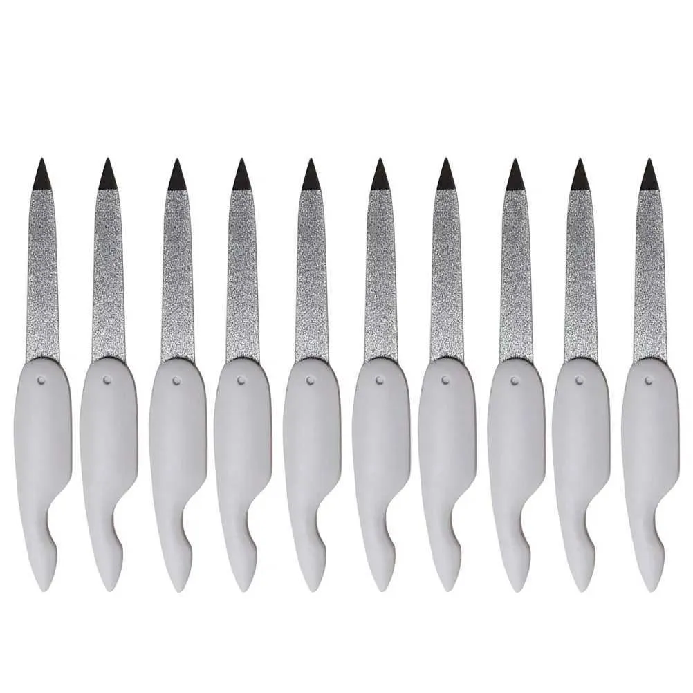 24 Stück Nagelfeilen Set – Doppelseitig, Grob & Fein (100/180er Körnung) Für Professionelle Maniküre Zu Hause