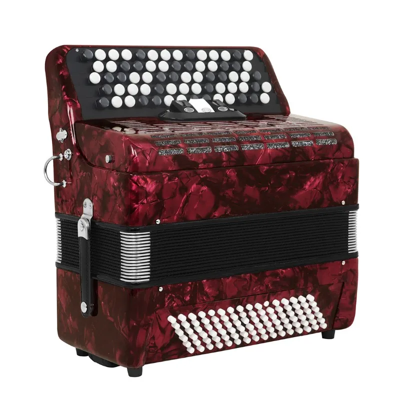 Primo Piano Le Da Del Musicista Che Giocano La Fisarmonica Rossa, Lo Streptococco Immagine