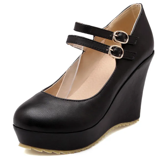 Chaussures à Plateforme Compensée Talons Hauts - Multicolore - Taille UK 5 - Occasion Bon état