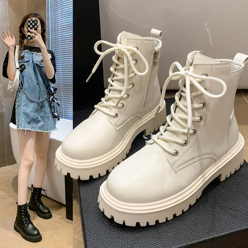 2024 Fashionable Thick Bottom Ladies Motorcycle Boots Clearance Comfortable Durable And Explosive From Hotcenter 23.86 DHgate.Com