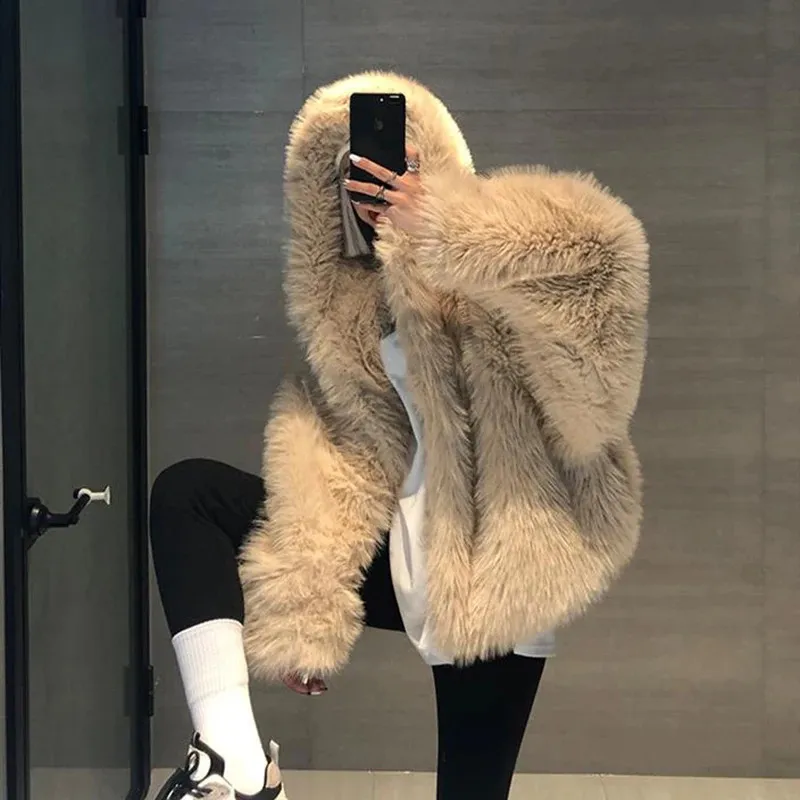 THETOE LANE FUR COAT　タグ付き ZARA ZW COLLECTION FAUX FUR COLLAR COAT STONE NEW 2024 SIZES