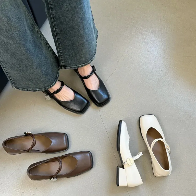 MGGMOKAY Chaussures Mary Jane Pour Femmes Avec Lacets