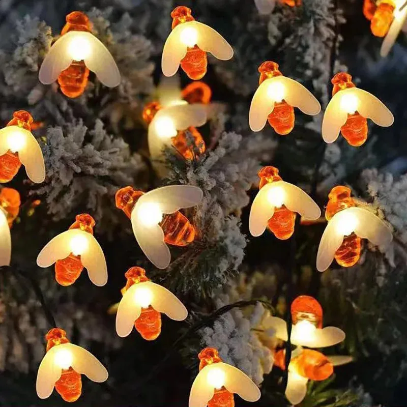 Solar Cute Bee LED String Fairy Light 20leds 30leds... From Reliefstore ...