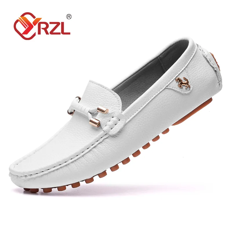 Comfy White Slip On Loafers for Men Size 48 Ideal for Driving Casual Wear