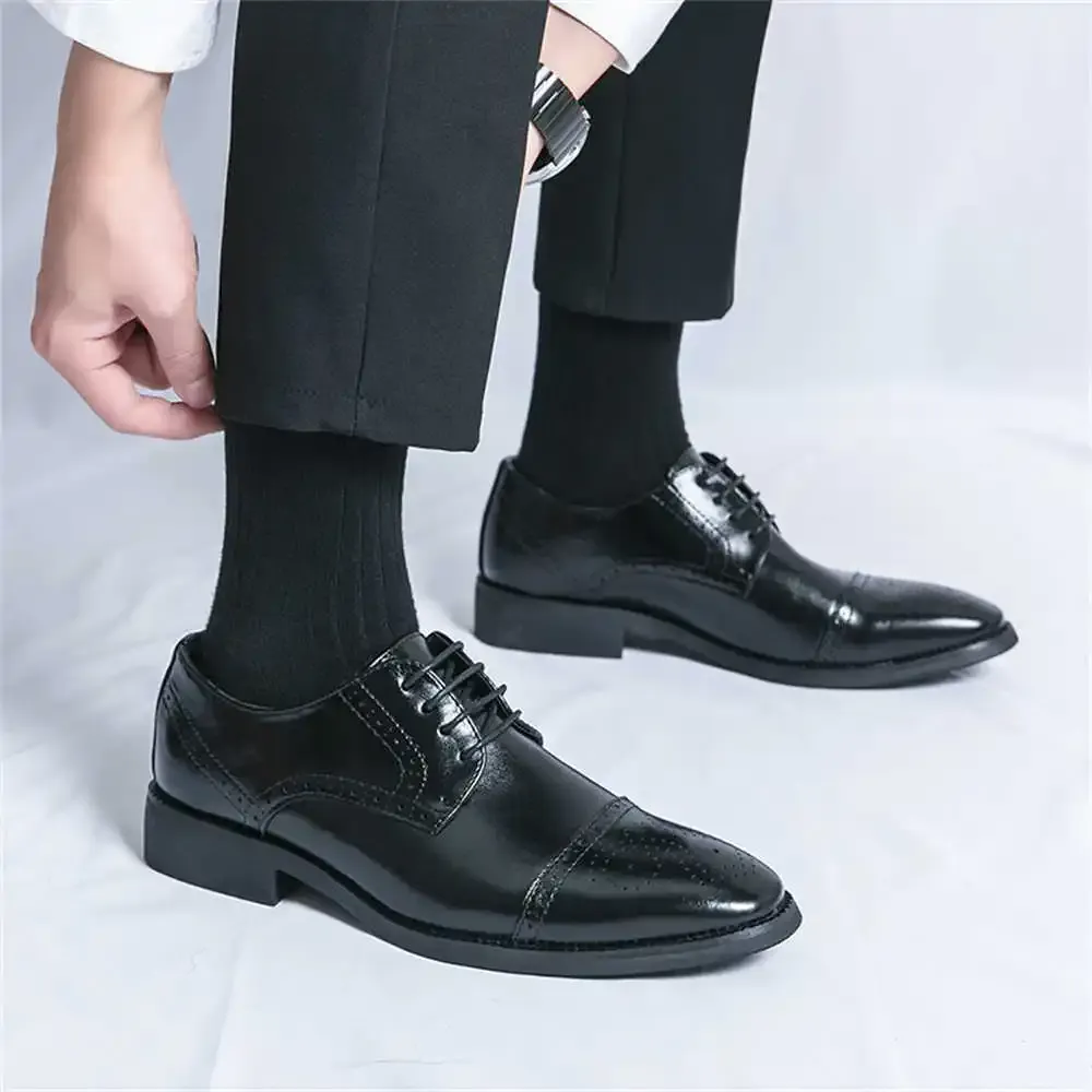 Wholesale Mens Elegant Black Black Dress Pants Heels Size 45
