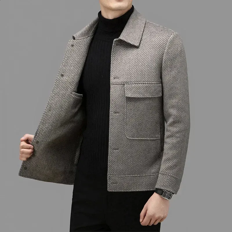 Reversible Double Sided Jacket Mens Casual: Detachable Lining