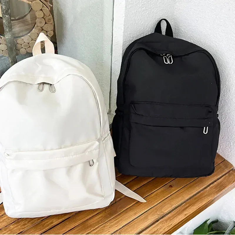 Nylon Ladies Backpack, Lightweight School Bookbag: High Quality