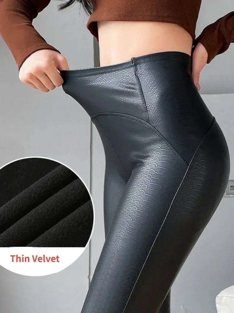 Looks Wholesale CalÃ§a Skinny Leather High-Waisted Faux Leather