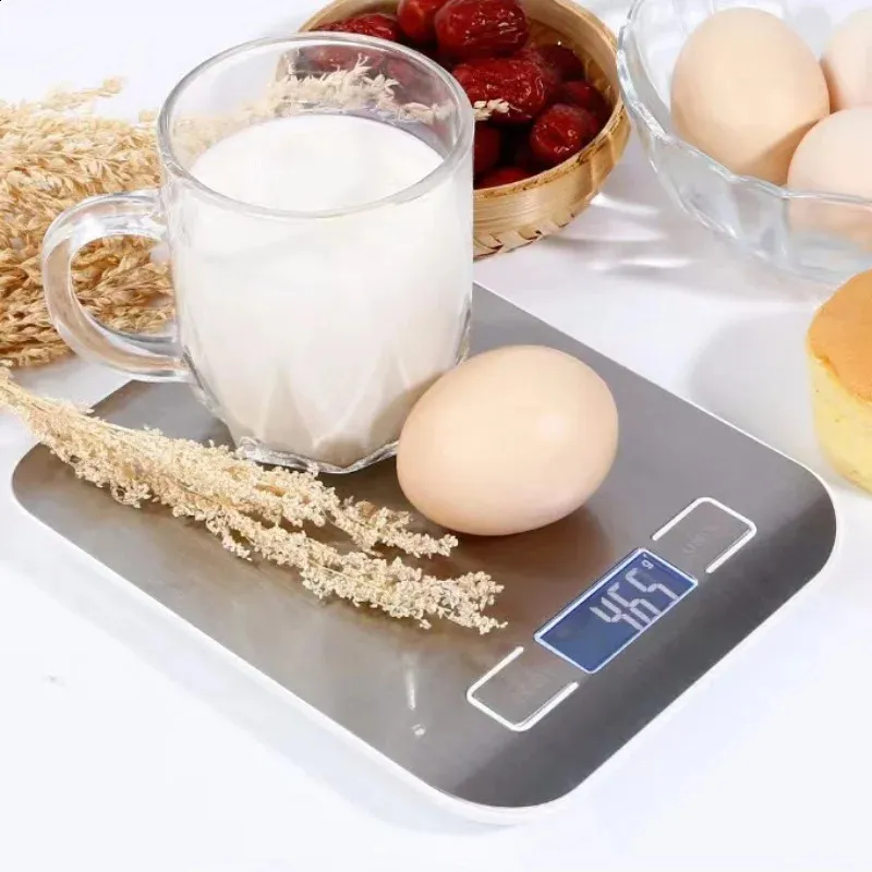 Stainless Steel Digital Kitchen Scale - High Precision Food Scale for ...