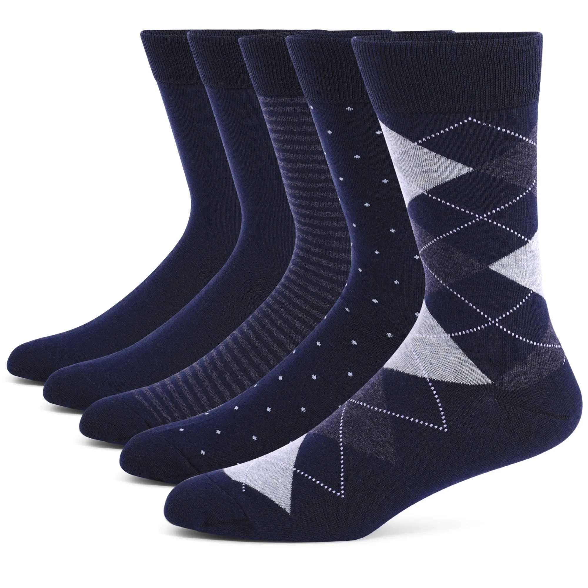 Mens Dress Socks 5-Pair Pack: Premium Combed Cotton Crew Socks - Black  Argyle, Comfort & Style! Shop Now! from Dhgate Mens Socks - price 2.86