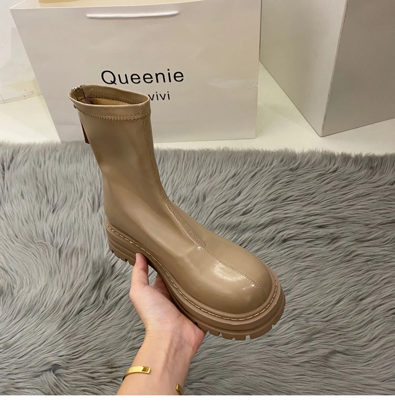 DHgate.com:Fashionable Womens Zipper Ankle Boots - Autumn