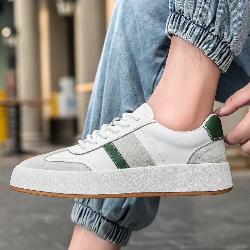 DHgate.com:Mens Genuine Leather Casual Sneakers