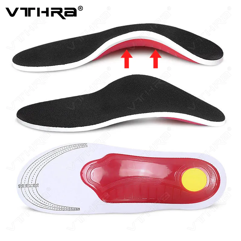 Semelles Orthopédiques Gel High Arch Support - Soulagement Douleurs Pieds Plats, Fasciite Plantaire Hommes Femmes