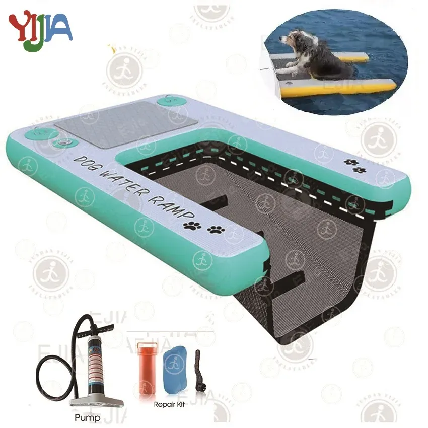 Foldable Inflatable Pet Ramp Pool Float Portable Dock Platform For ...