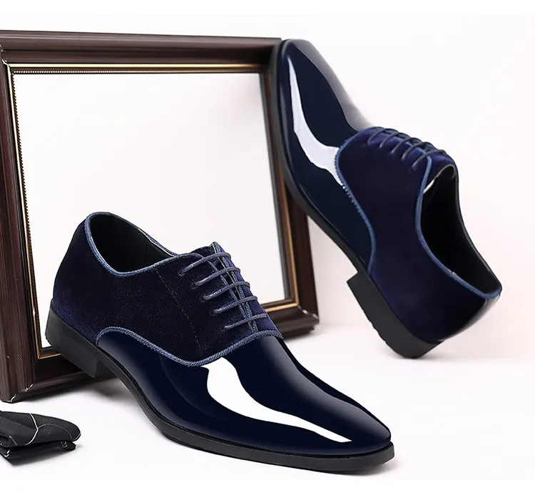 slim fit dress slacks Mens Retro Fashion Black + White Leather Oxford Dress Shoes Giovanni Merrick main image 0