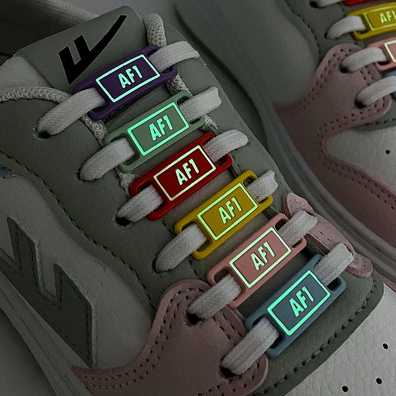 Air Force One Luminous Shoelaces Buckle Set Of 2 Fluorescent Glowing Sneaker Detachable Shoe Straps With Metal Lock For Decoration AF1 AJ From Dh910894064 12.77 DHgate.Com