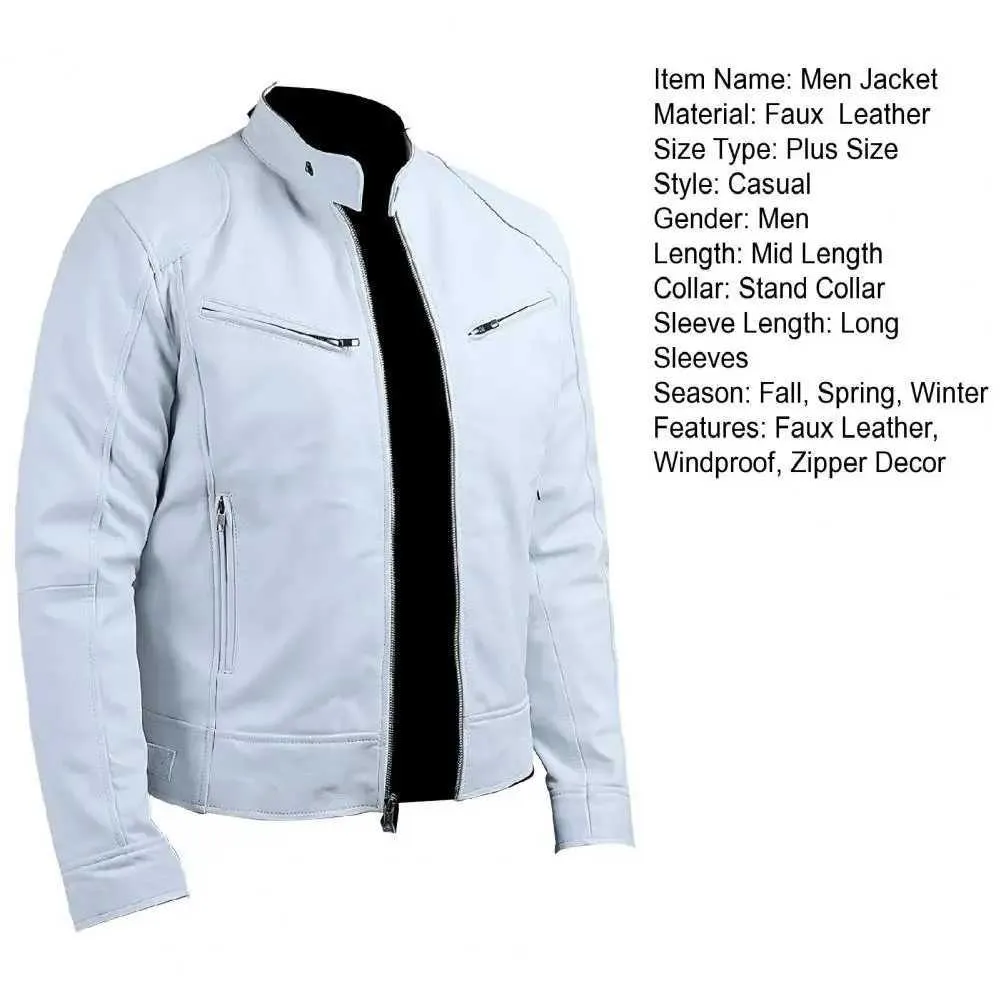 Mens faux leather blazer hotsell