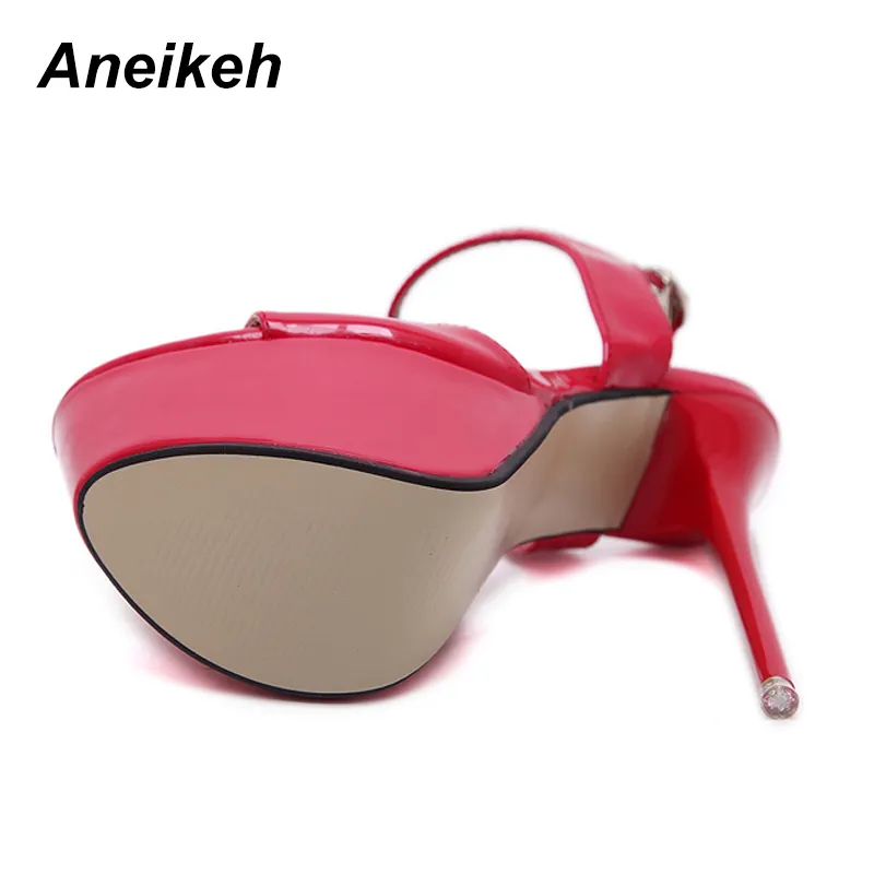 Big Size Aneikeh Shoe 41 42 43 44 45 46 16CM High Heels Sandals