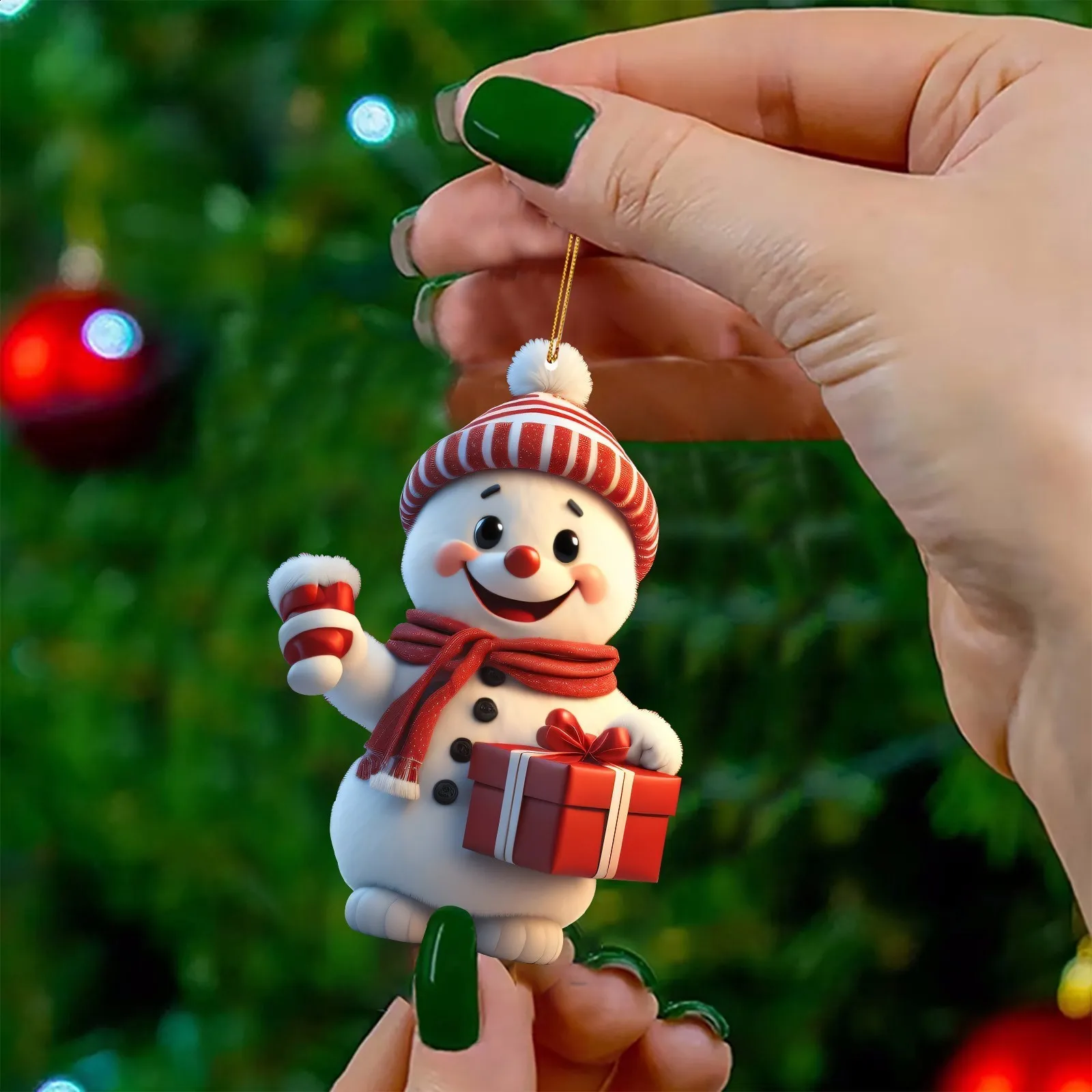 Cartoon Christmas Snowman 2D Acrylic Decorative Pendant Christmas Tree  Decoration Merry Christmas Decoration Home 240830 De 8,57 € | DHgate, image size:1600x1600