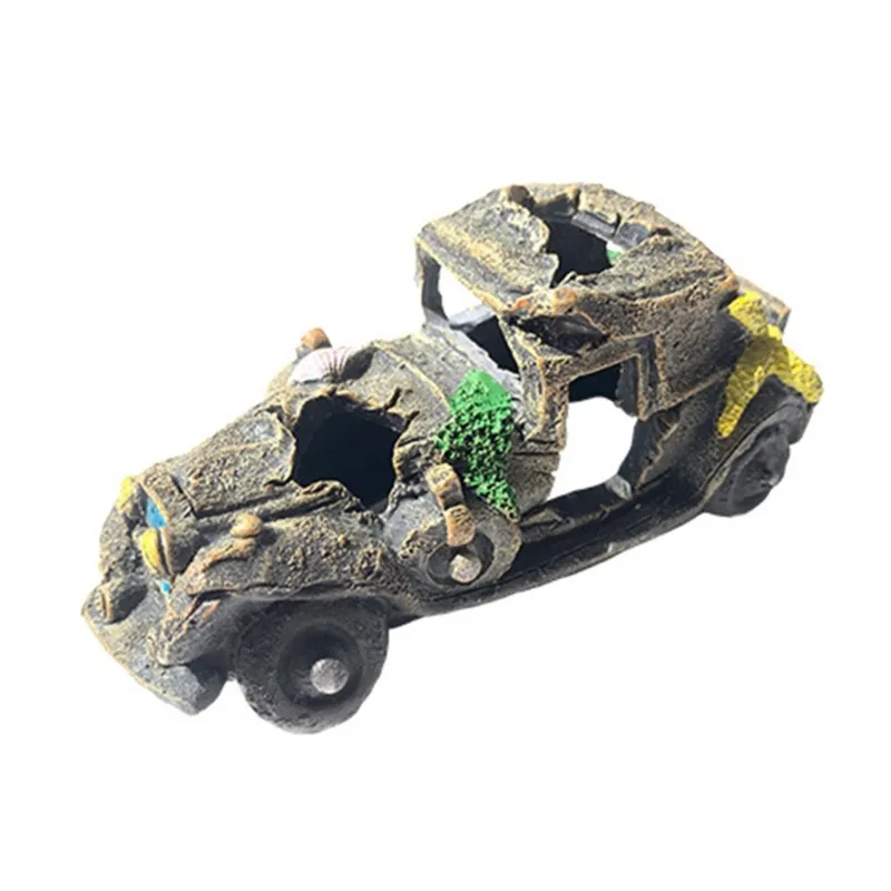 Resin Wrecked Car Aquarium Decor Realistic Bonsai... From Hdseller, $15.08  | DHgate.Com