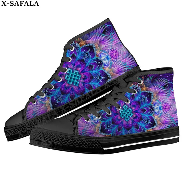 DHgate.com:Psychedelic Outfits: Colorful High Top Canvas
