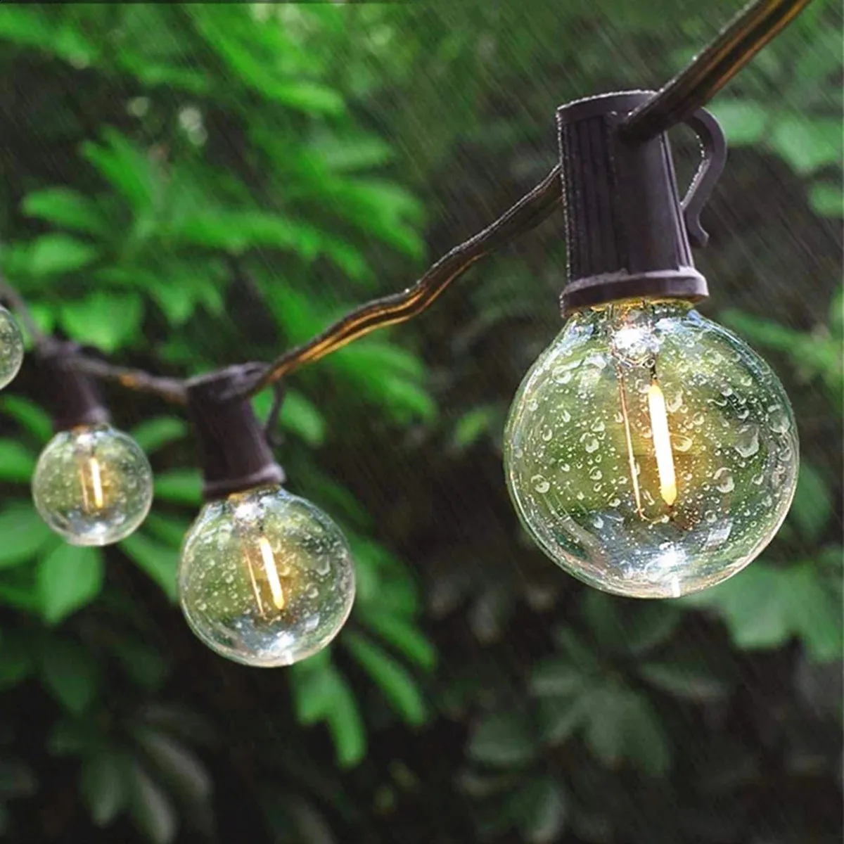 Btfarm 2-Pack 240FT Outdoor String Lights – Timer & Dimmable, 100+6 G40 LED Bulbs, Waterproof For Patio, Gazebo & Garden