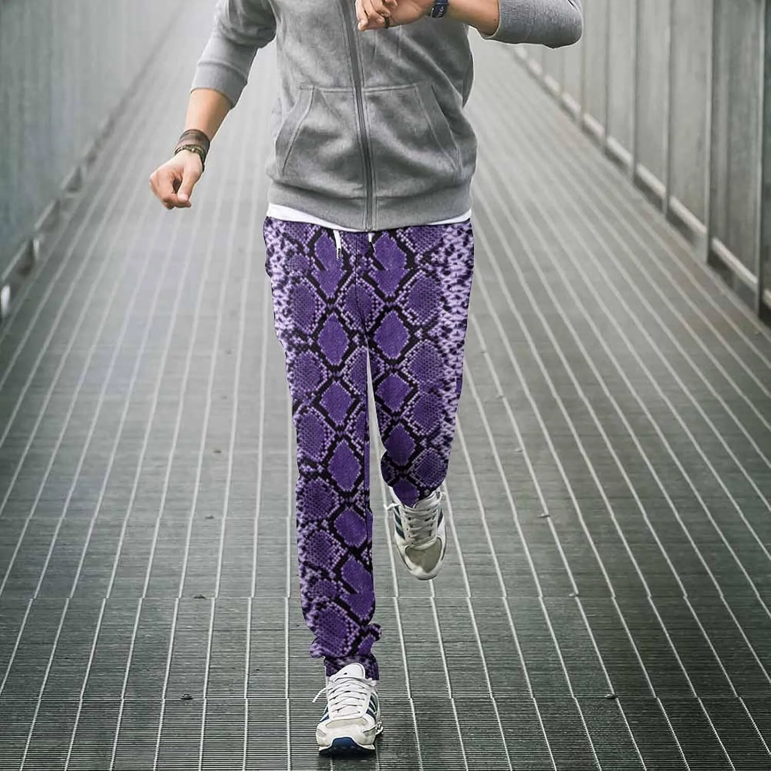 3D Printed Python Snake Skin Pattern Men s Sweatpants Elastic Sport Sweat Pants Casual Long Trousers for Men Couples Wear