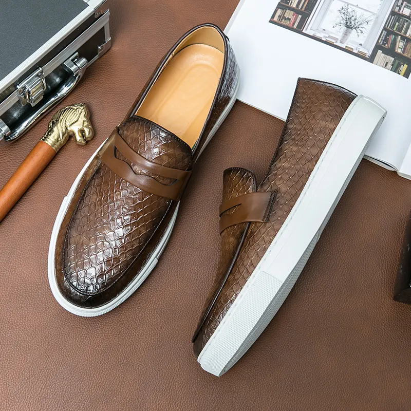 Bulk New Italian Style Leather Loafers For Men British Style Bulk New Italian Style Leather Loafers For Men British Style