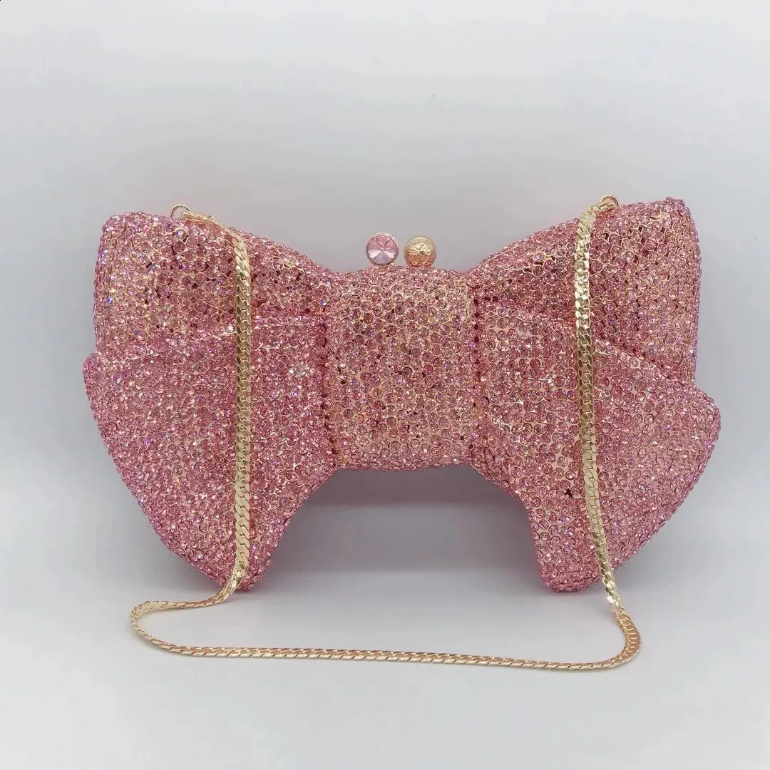 Crystal Rabbit Purse Elegant Bow Clutch Purse: Rhinestone Crystal Evening Bag - Premium ...