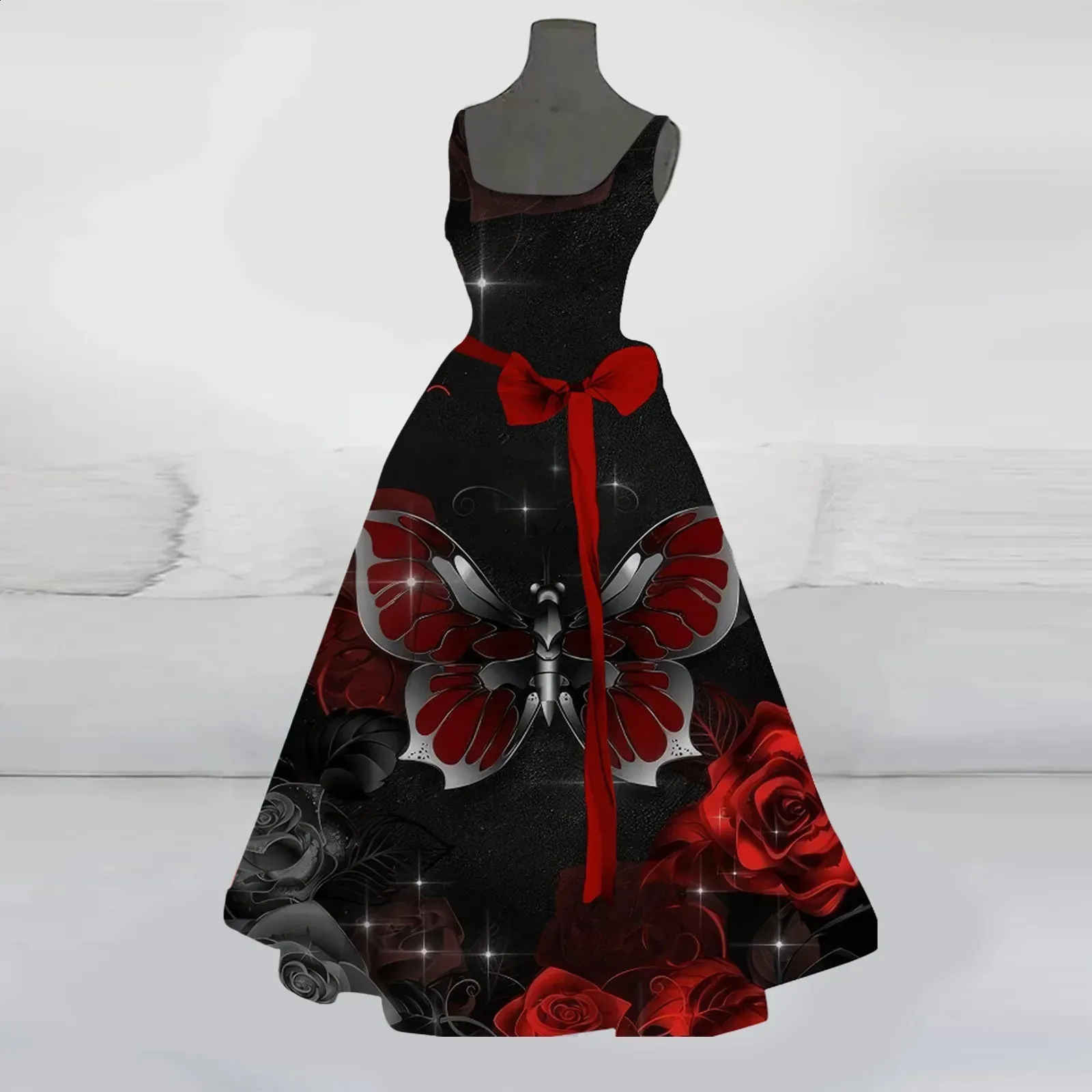 Floor-Length Chiffon Cocktail Dress for Women with Bloody Ghost Print and  Short Sleeves from Dhgate Basic & Casual Dresses - price 65.08