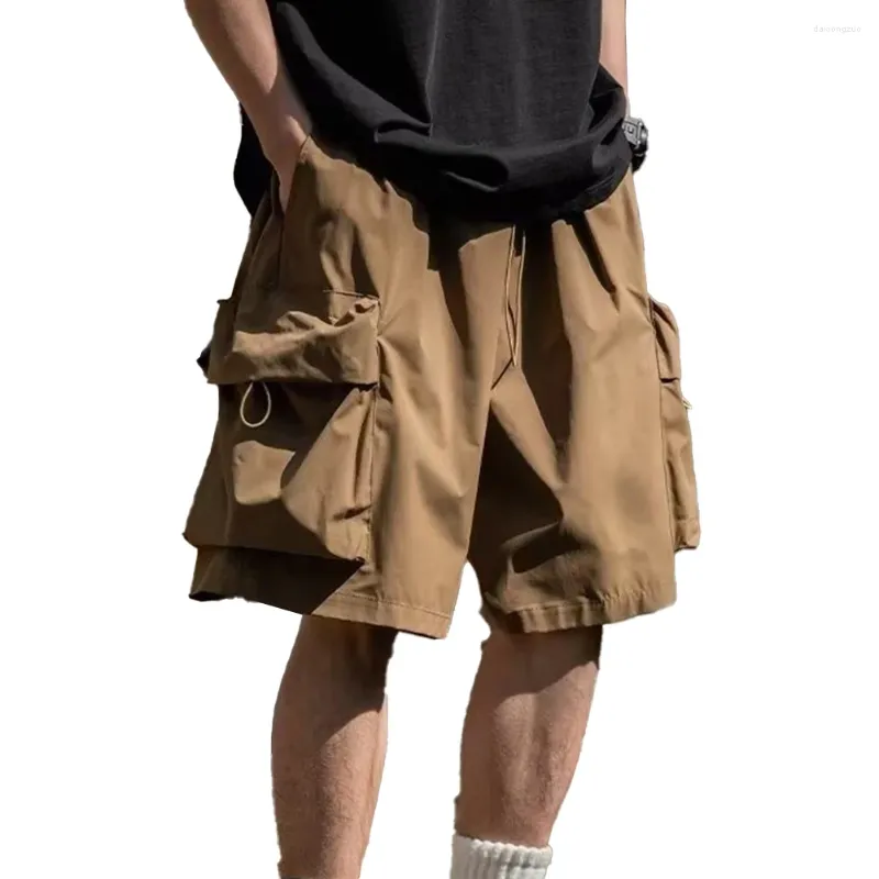 Polyester khaki shorts clearance