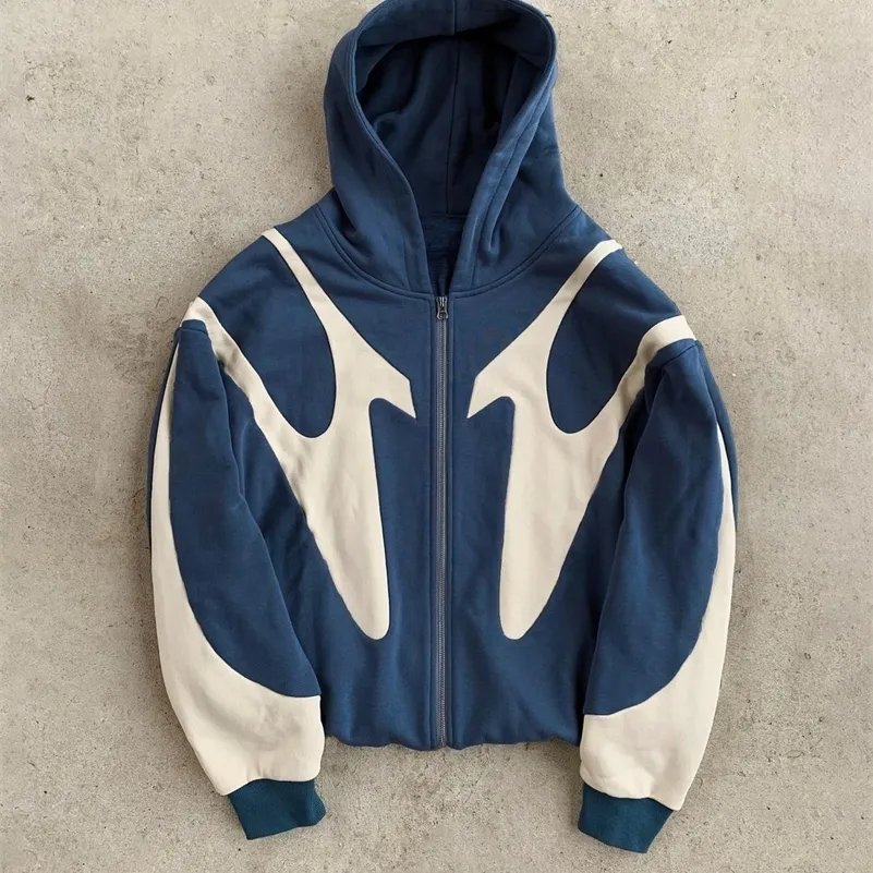 Streetwear Zip Up Hoodie, Autumn/Winter Fashion Holdie Cálido Y2K