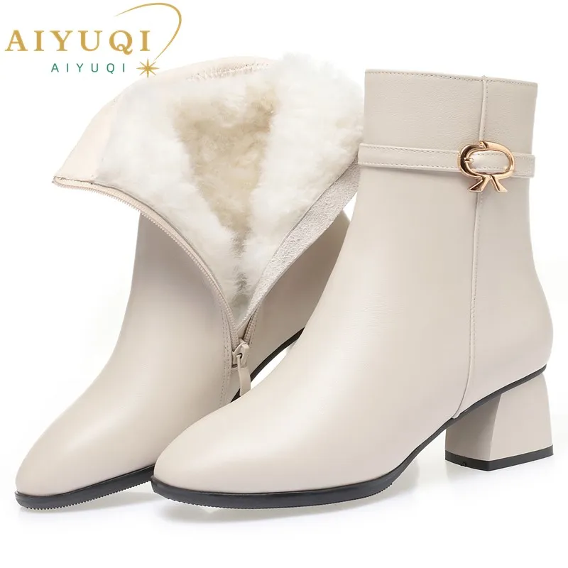 Women's Red Genuine Leather Ankle Boots with Round Toe - Winter Wool Dress Boots for Parties and Events from Dhgate Boots - price 59.29 Women's Red Genuine Leather Ankle Boots with Round Toe - Winter Wool Dress Boots for Parties and Events from Dhgate Boots - price 59.29