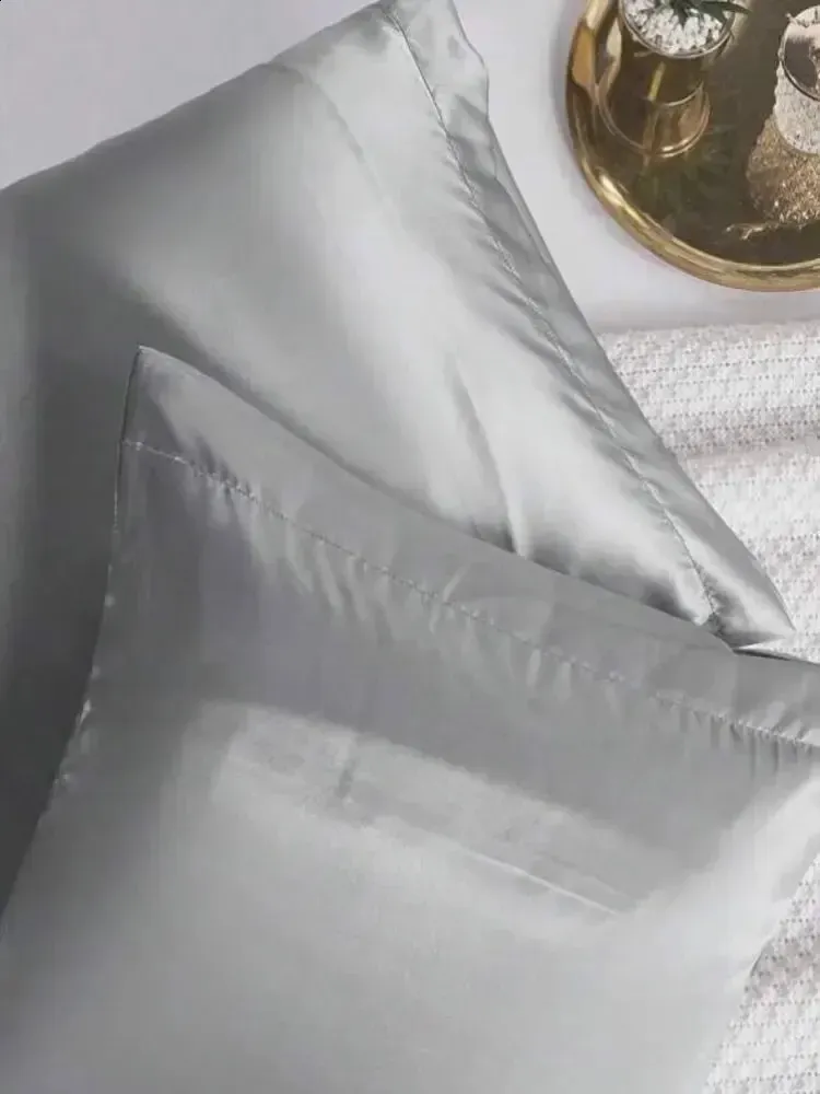 Cover The Pillow Luxury Silk Pillow Case For Hair And Skin 2 Pack With Envelope Closer 20 X 30 Inch Queen Pink