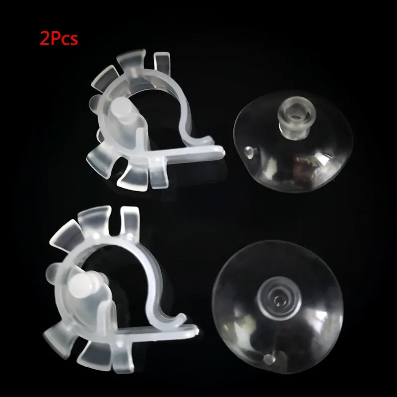 Aquarium Inlet/Outlet Clamp Holder – Black Plastic Fixing Clip For Fish Tank Tubes