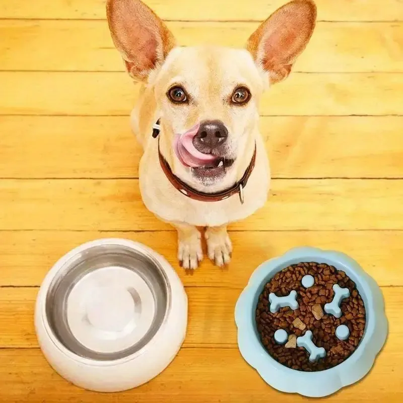 Dog Slow Feeder Bowl With Suction Cups - Silicone Puzzle Bowl For Medium/Small Dogs, Anti-Choking - View #4