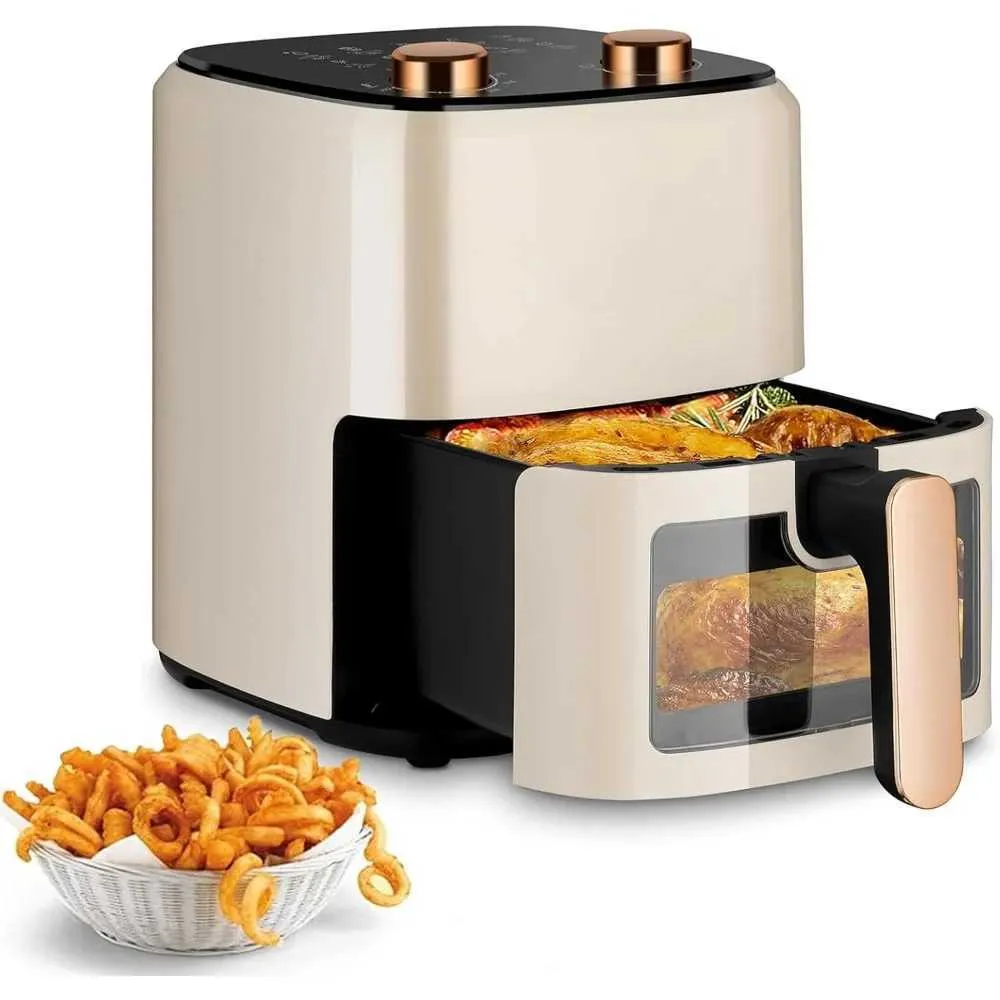 HAOYUNMA 5.8 Quart Electric Air Fryer Oven with Observation Window 