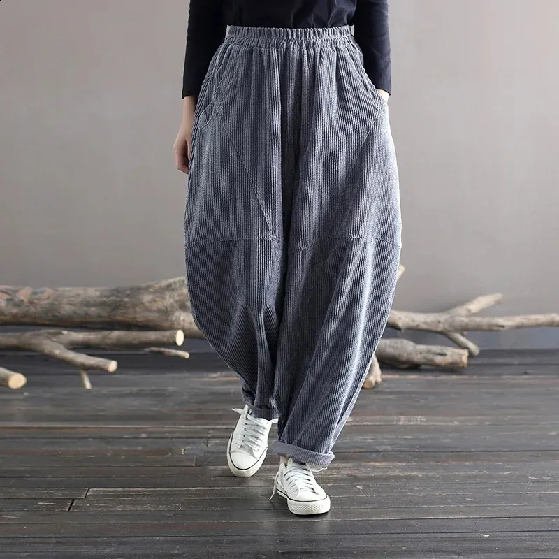 Pantalon ample pour filles - Taille haute élastique - Élégant - Réglable - Tendance - Entraînement - Course à pied - Pantalon de sport, Noir/blanc