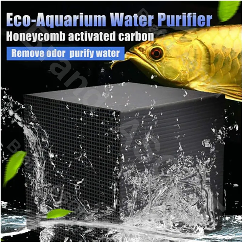 Pure Cube 2.0 Eco Water Filter - Super Strong Honeycomb Filtration With Activated Carbon For Fish Tanks, Horse Troughs, Ponds & Livestock Water Cleaning (Red, 2 Pack)