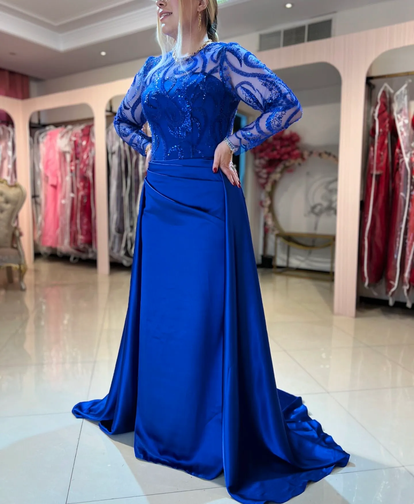 royal blue mother of the bride dresses plus size Women's Roan Denim Maxi Dress | Blue