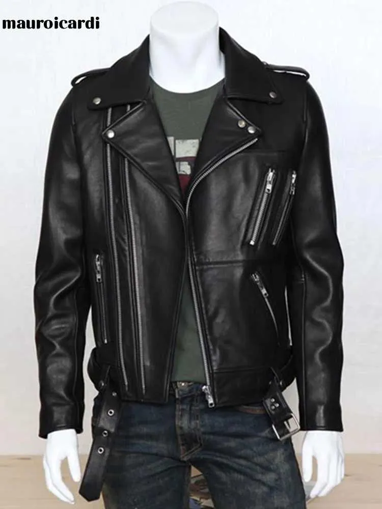 Premium Faux Leather Jacket: Black Moto Style with Zippers