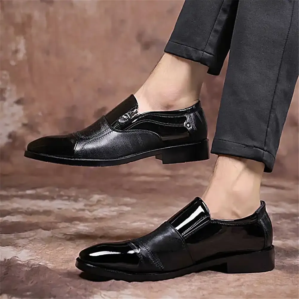 White Leather Semi-Formal Dress Shoes for Men Comfortable