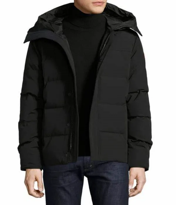 Vīriešu dūnu jakas Veste Homme āra ziemas jakas virsdrēbes ar lielu kažokādu kapuci, četru kažokādu jaka, mētelis, Hiver Parka_voghion.com