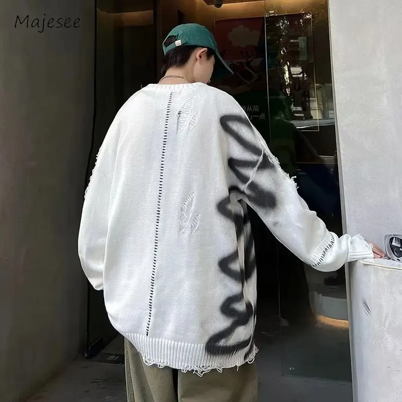 Risparmia alla grande su Street Style Sweaters Maglione Per Maglieria Per  Graffiti Maschile Streetwear Casual, Manica Lunga, Stile Autunnale in  grandi