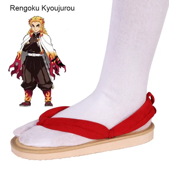 Anime Tanjiro Kamado Cosplay PU Leather Shoes Costume Accessories